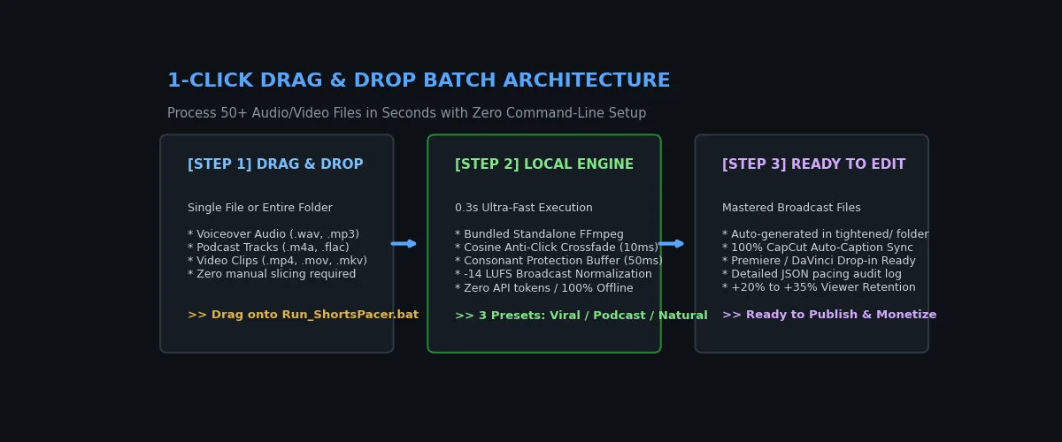1-Click Drag and Drop Workflow