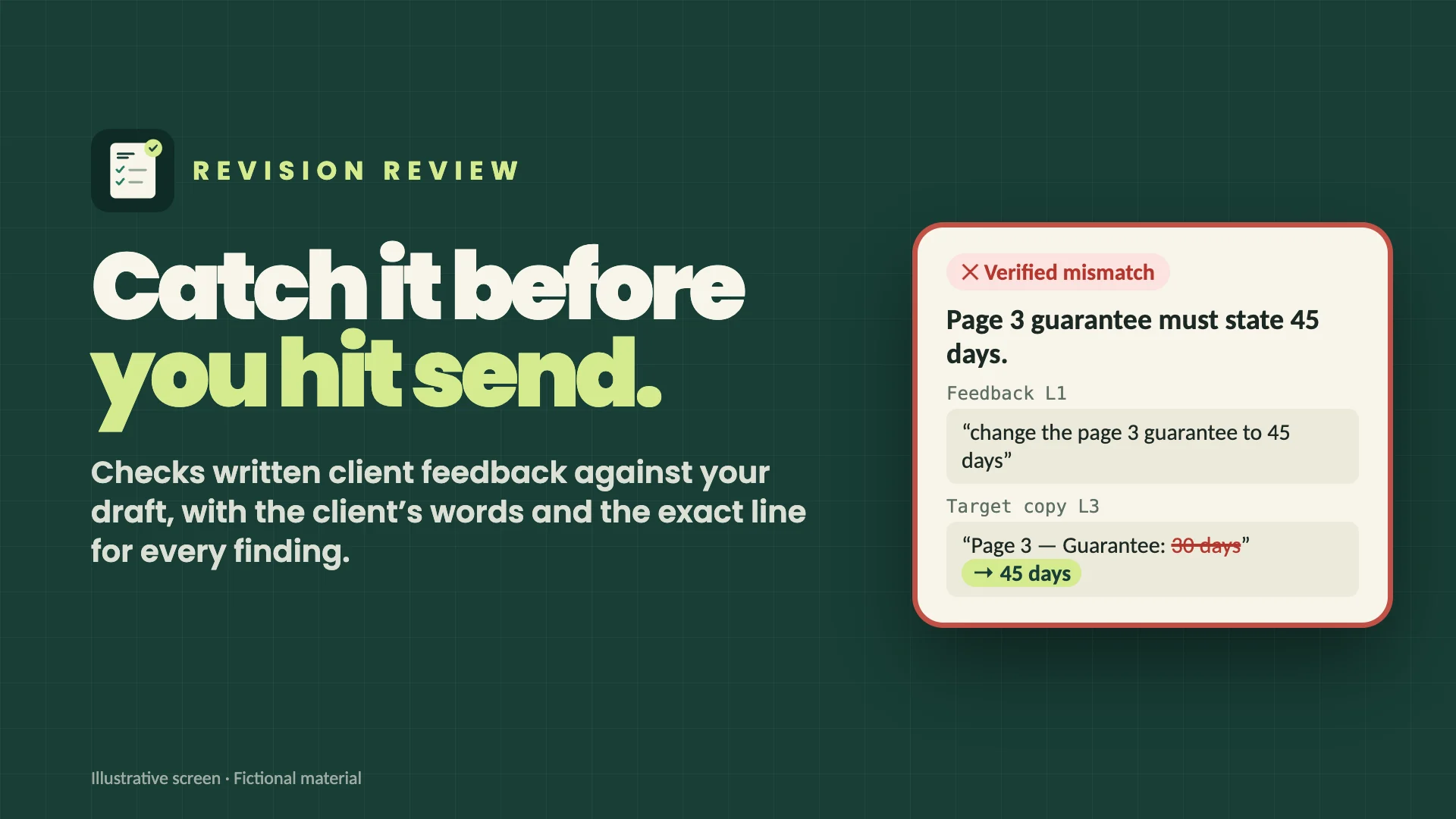Revision Review: catch it before you hit send