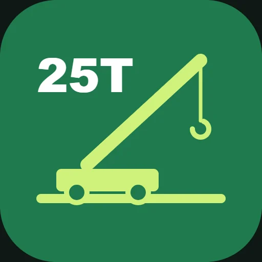 LiftLens 25T — 25톤 크레인 3D · 정격하중 확인