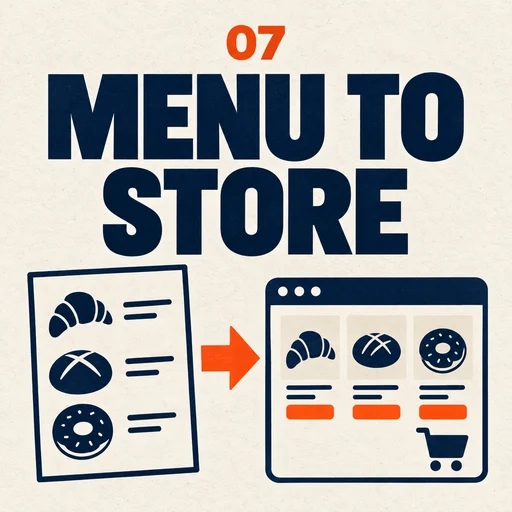 Menu to Online Store Demo